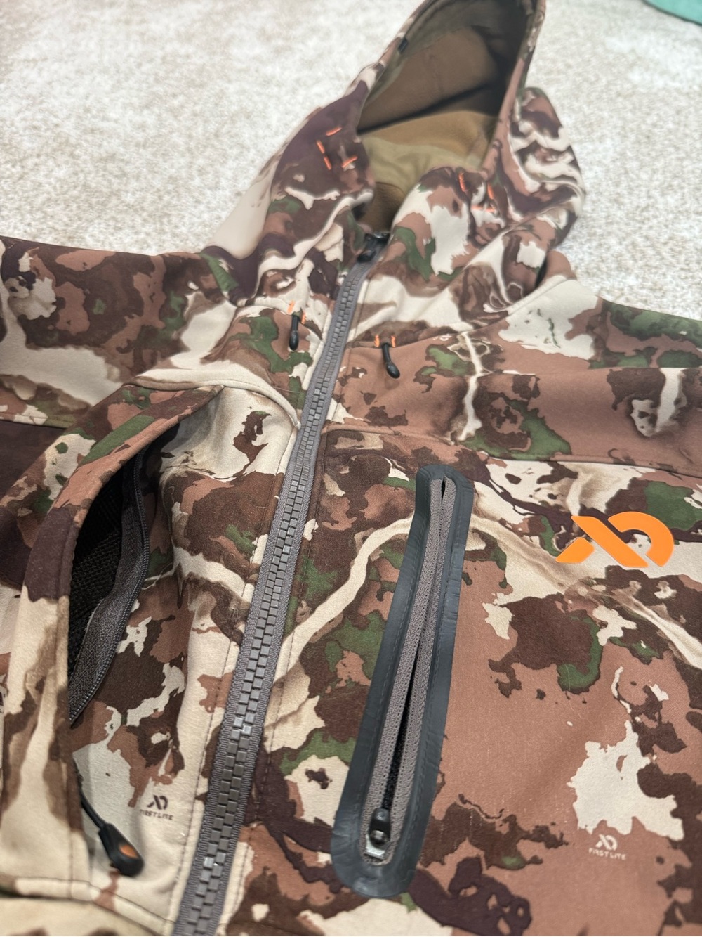 First Lite Catalyst Softshell Jacket- Men’s Large Fusion Camo - Picture 2 of 10